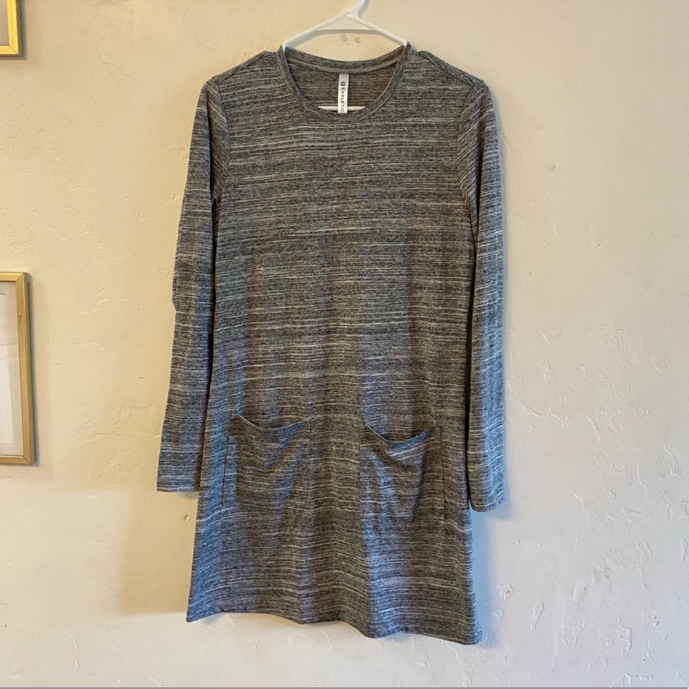 Fabletics Gray Knit Long Sleeve Athlesuire Dress Small